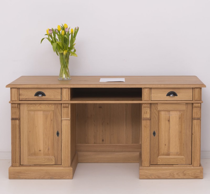 Office desk closed back directoire collection oak