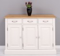 Hallway sideboard 3 doors 3 drawers, oak top