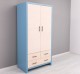 Wardrobe 2 Doors 3 Drawers "Rustic Haven" - Color Corp_P053 - Color Usi si Sertare_P095 - DOUBLE COLORED