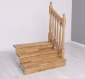 Oak stair step tip finger joint