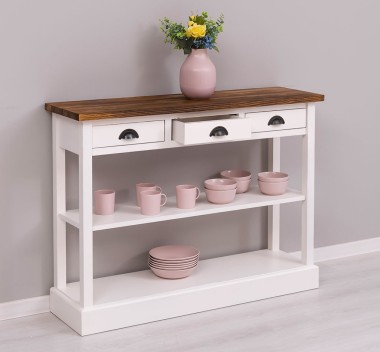 Console with 3 drawers, 1 shelf