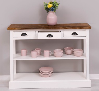 Console with 3 drawers, 1 shelf