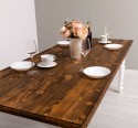 Dining table turned legs 210 x 90, pine top - Color Top_P064 - Coloar Corp_P004 - DOUBLE COLORED