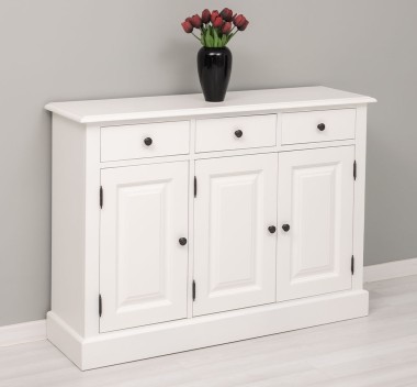 Chest of drawers with 3 doors and 3 drawers with metal rails - Color Ext._P039 / Color Int._P010 - DOUBLE COLORED