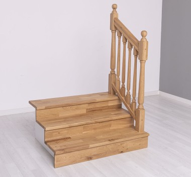 Oak handrail with