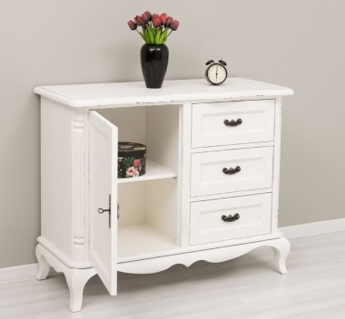 Chest of drawers Chic with 1 door and 3 drawers, soft close drawers