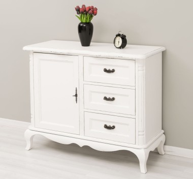 Chest of drawers Chic with 1 door and 3 drawers, soft close drawers