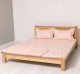 3 panel headboard bed with dim. 160x200, oak - Color_P061 - LACQUERED