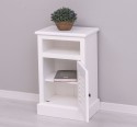 Nightstand with 1 door, open space, Shutter Collection