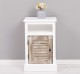 Nightstand with 1 door, open space, Shutter Collection