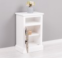 Nightstand with 1 door, open space, Shutter Collection