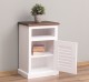 Nightstand with 1 door, open space, Shutter Collection