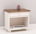 Nightstand with 1 drawer and open space