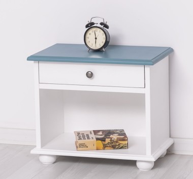 Nightstand with 1 drawer and open space