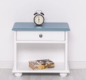 Nightstand with 1 drawer and open space