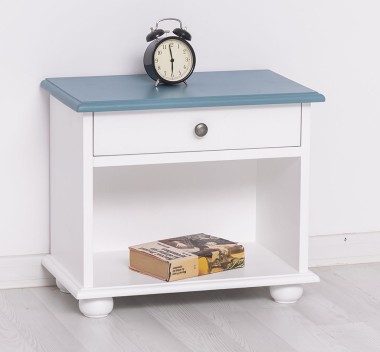 Nightstand with 1 drawer and open space