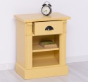 Nightstand with 1 drawer and 1 shelf, Directoire Collection