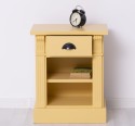 Nightstand with 1 drawer and 1 shelf, Directoire Collection