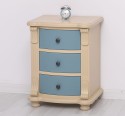 Nightstand with 3 curved drawers