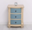 Nightstand with 3 curved drawers