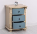 Nightstand with 3 curved drawers