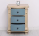 Nightstand with 3 curved drawers