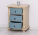 Nightstand with 3 curved drawers