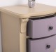 Nightstand with 3 curved drawers