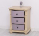 Nightstand with 3 curved drawers