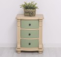 Nightstand with 3 curved drawers