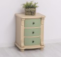 Nightstand with 3 curved drawers