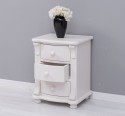 Nightstand with 3 curved drawers