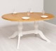 Oval table with 2 legs 160 / 230x120cm - Color Top_P082 - Color Corp_P039 - DOUBLE COLORED