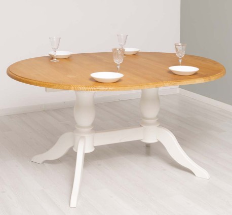 Oval table with 2 legs 160...