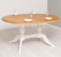 Oval table with 2 legs 160 / 230x120cm - Color Top_P082 - Color Corp_P039 - DOUBLE COLORED