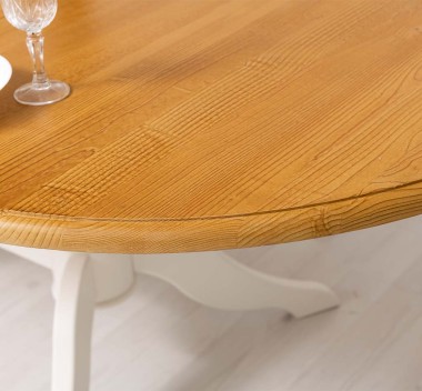 Oval table with 2 legs 160 / 230x120cm - Color Top_P082 - Color Corp_P039 - DOUBLE COLORED