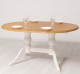 Oval table with 2 legs 160 / 230x120cm - Color Top_P082 - Color Corp_P039 - DOUBLE COLORED