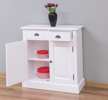 Cabinet with drawer, 2 doors and 2 drawers