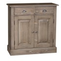 Cabinet with drawer, 2 doors and 2 drawers