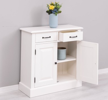 Cabinet with drawer, 2 doors and 2 drawers