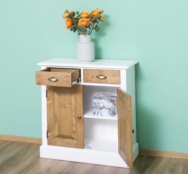 Cabinet with drawer, 2 doors and 2 drawers