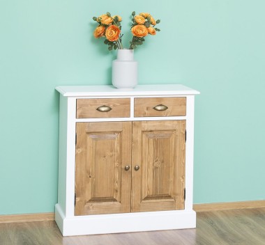 Cabinet with drawer, 2 doors and 2 drawers