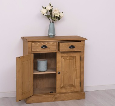 Cabinet with drawer, 2 doors and 2 drawers