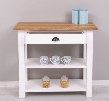 Console with 1 drawer, oak top