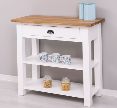 Console with 1 drawer, oak top