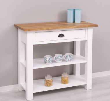 Console with 1 drawer, oak top