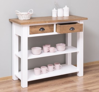 Console with 2 shelves