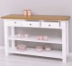 Console with 2 shelves, 3 drawers