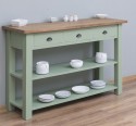 Console with 2 shelves, 3 drawers