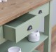 Console with 2 shelves, 3 drawers